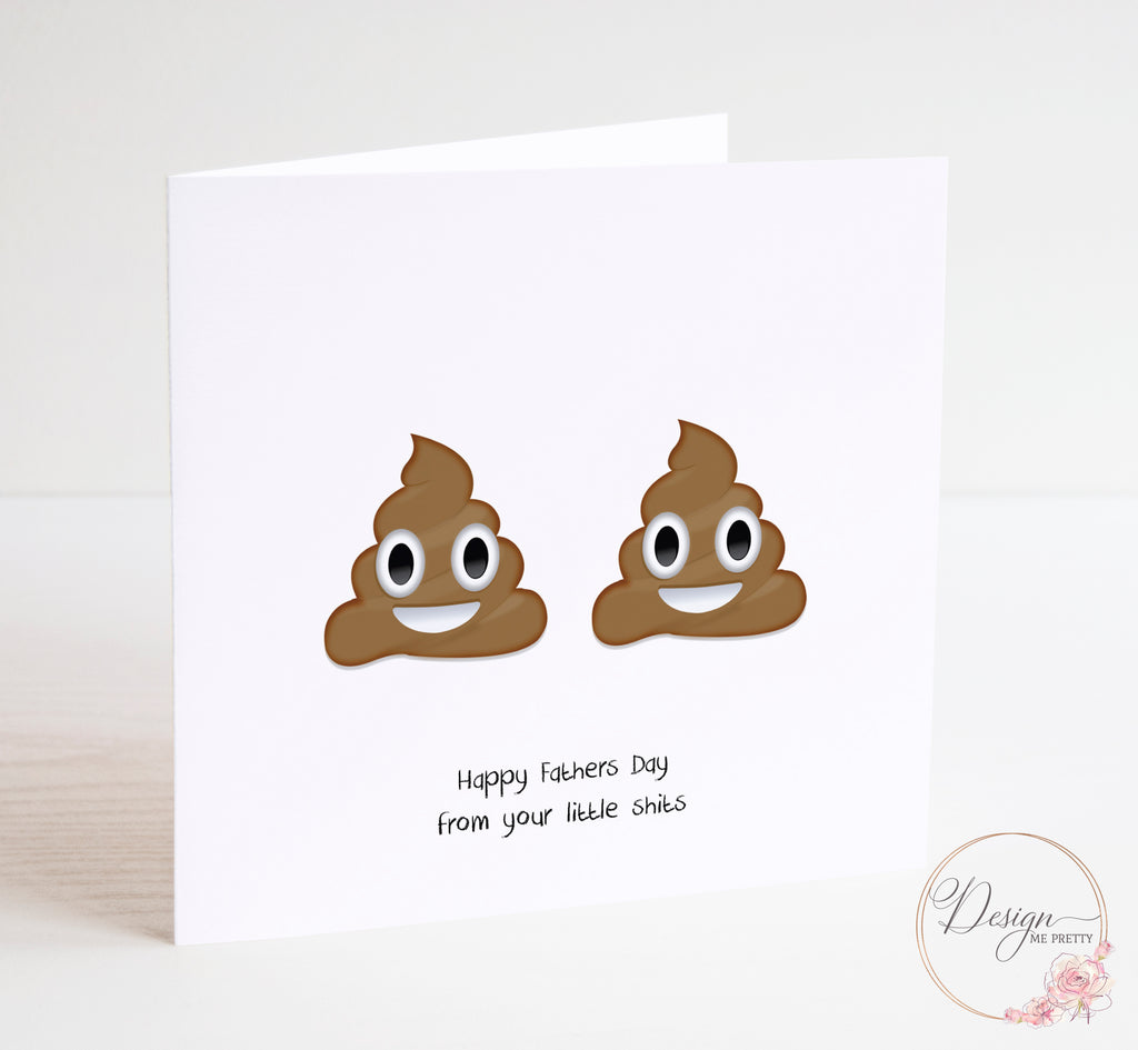 Little Sh*ts Father's Day Card x2