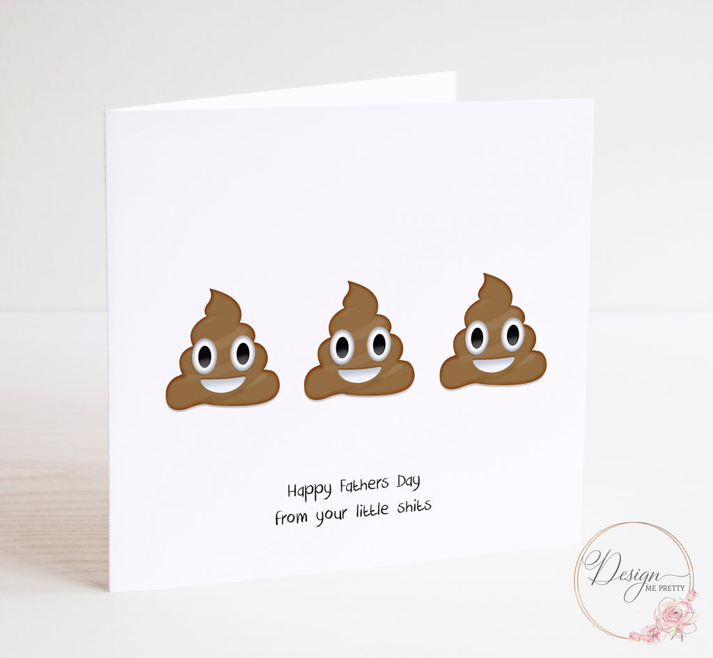 Little Sh*ts Father's Day Card x 3