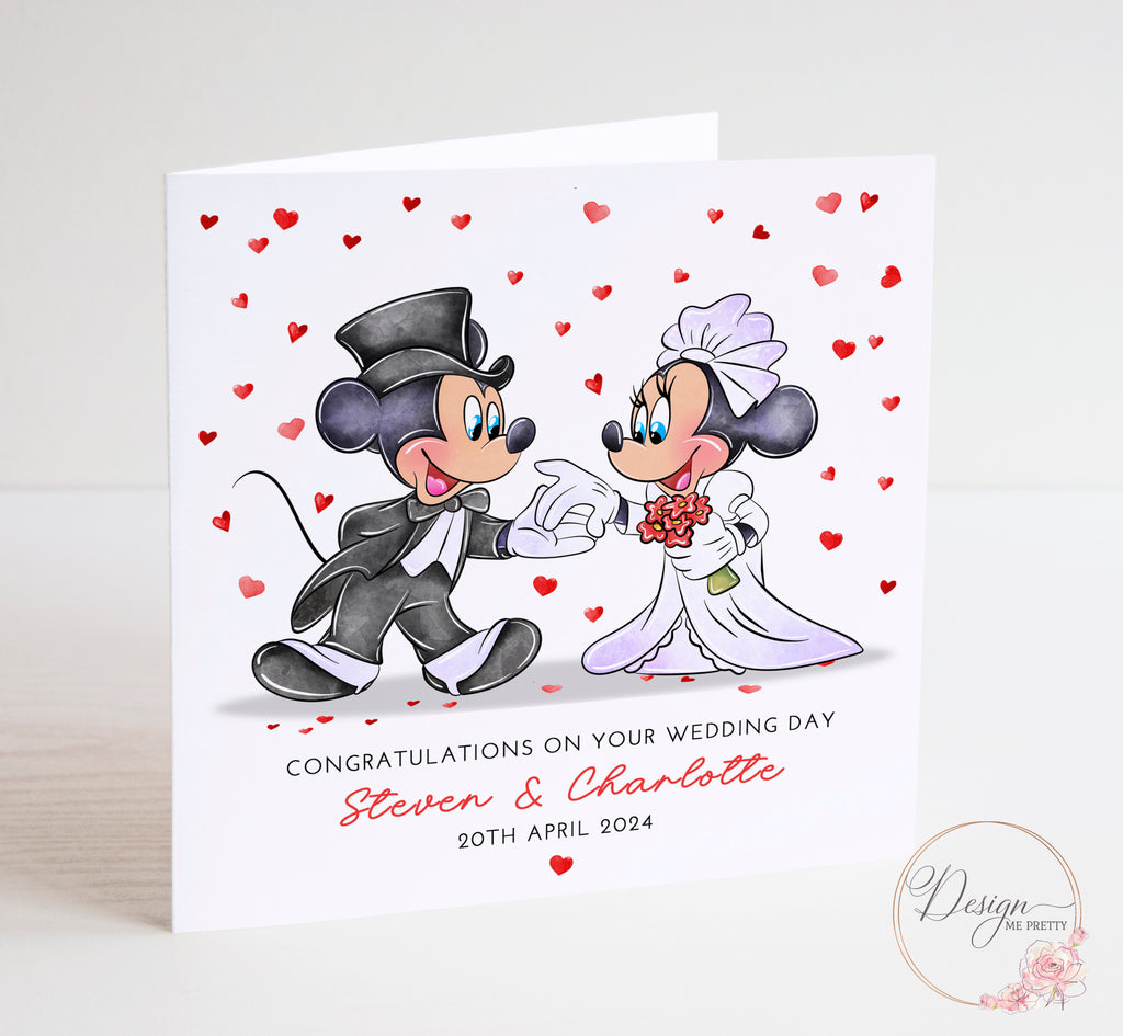 Mickey and Minnie Mouse Wedding card