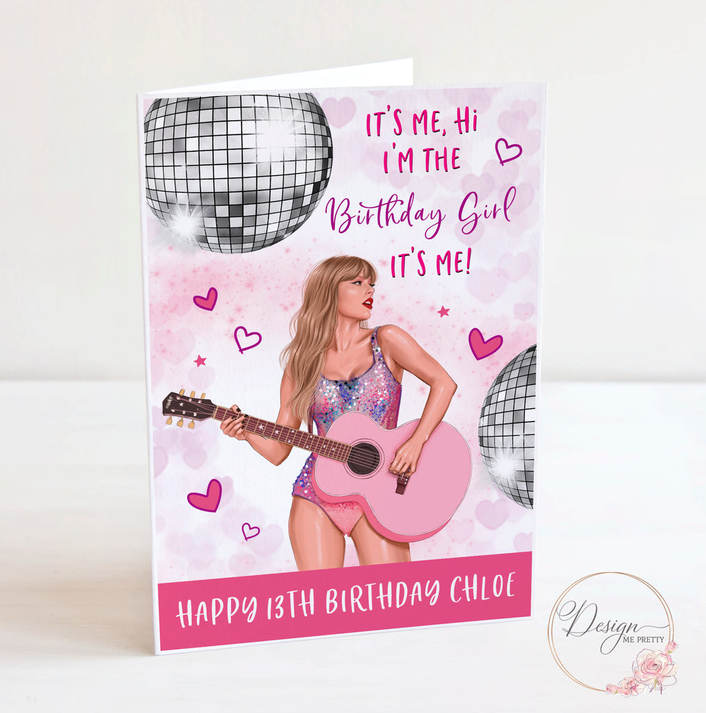 Taylor Swift A5 Birthday Card