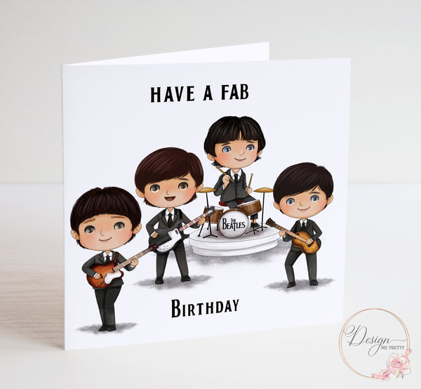 The Beatles Birthday Card - Have a Fab Birthday