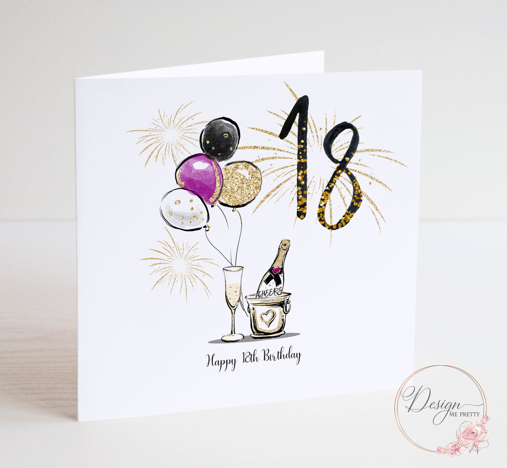 Personalised 18th Birthday Card