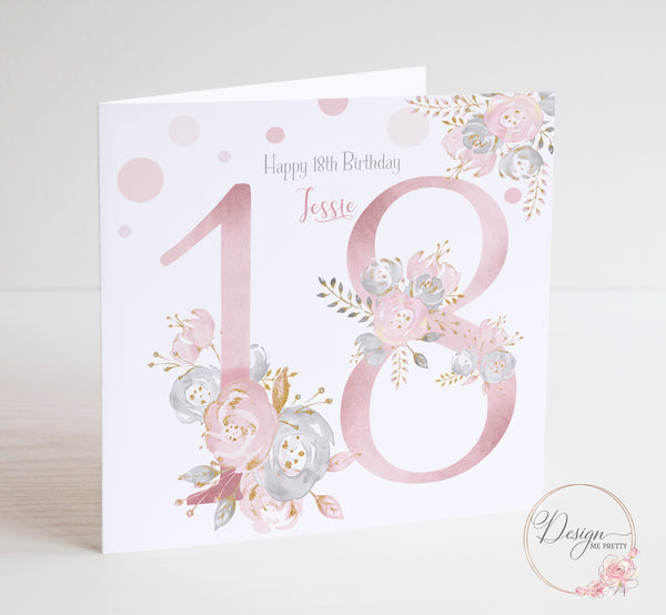 Personalised 18th Birthday Card