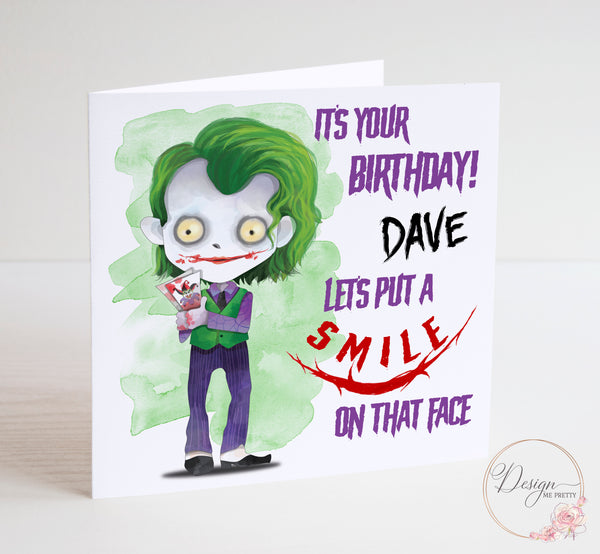 The Joker Birthday Card