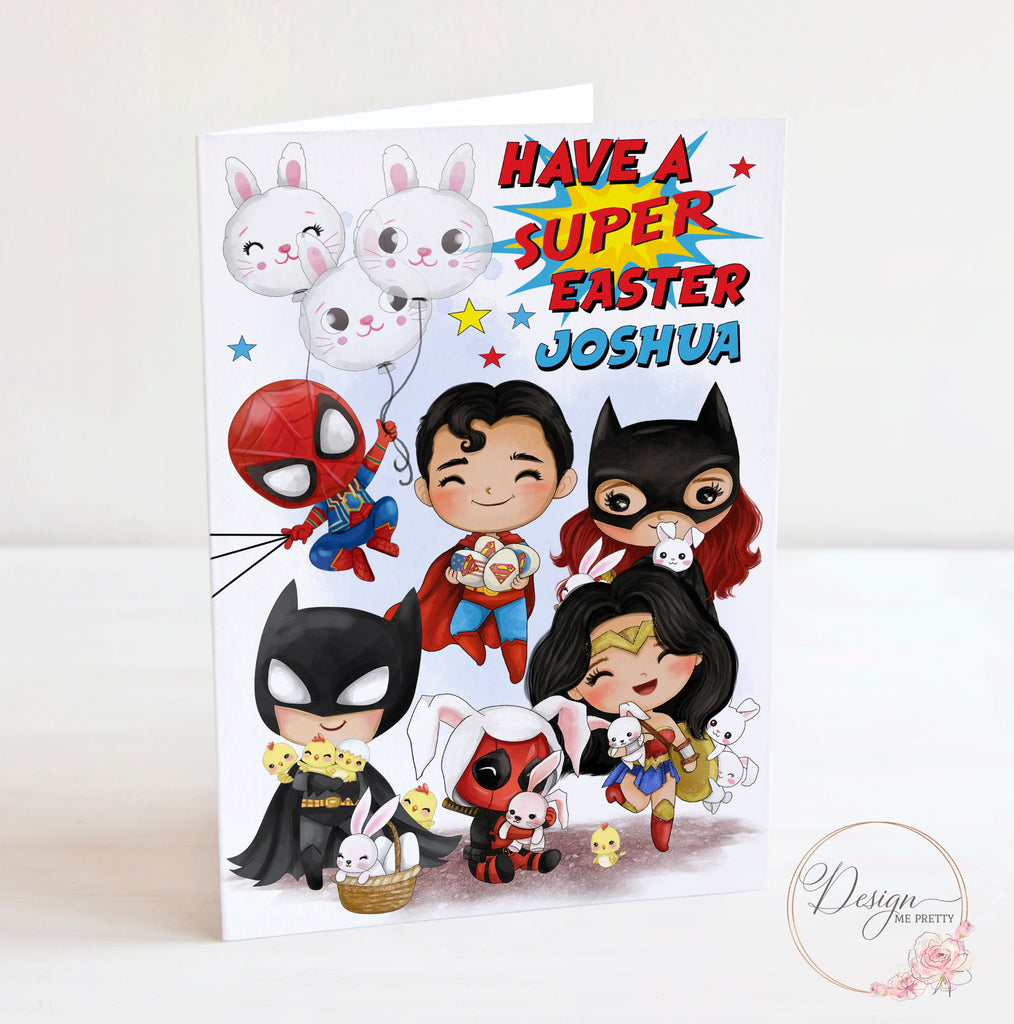 Superhero Easter Card