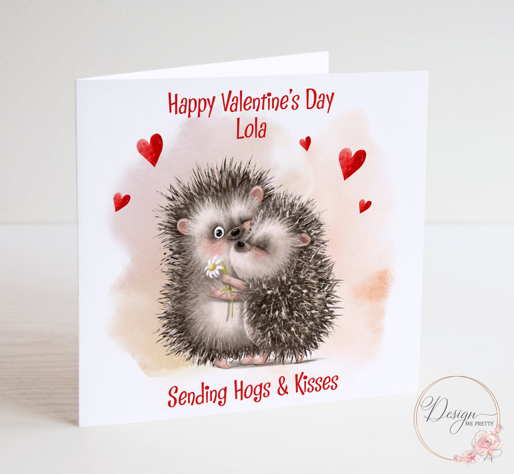 Hedgehogs - Valentines Card