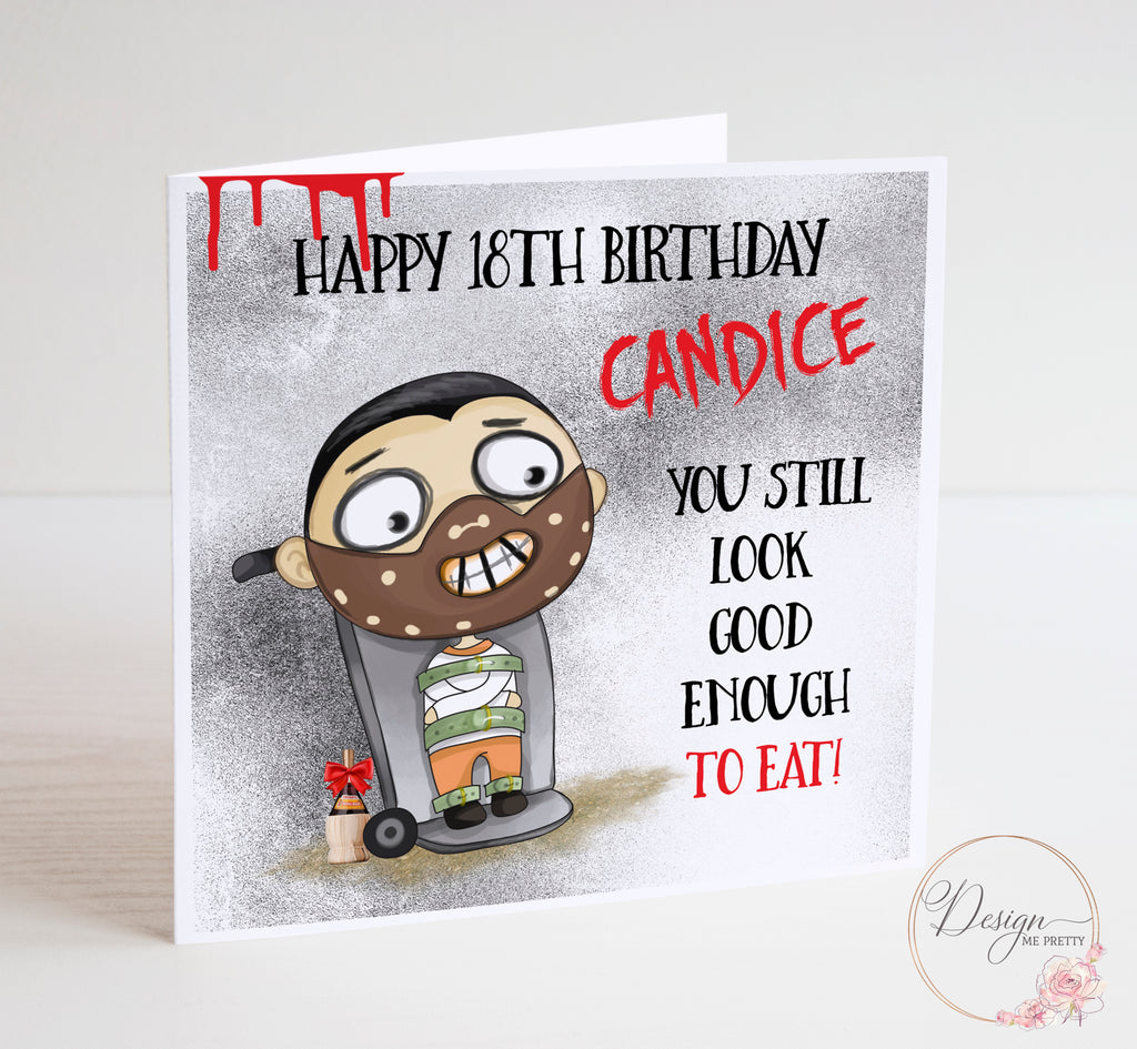 Hannibal Lecter Birthday Card - The Silence of the Lambs.