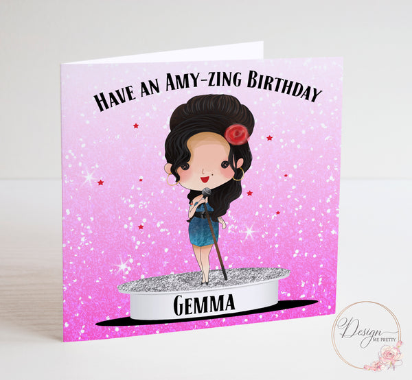 Amy Winehouse Birthday Card