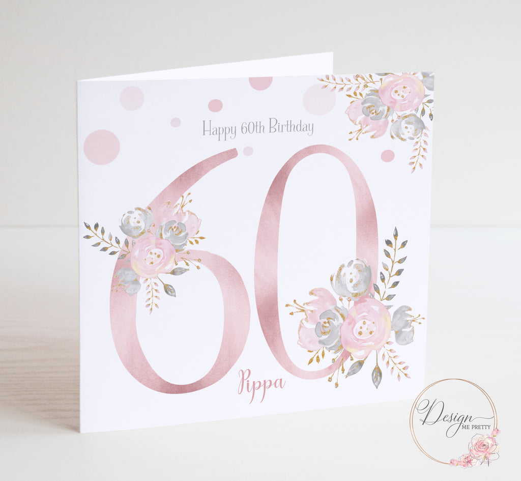 Personalised 60th Birthday Card