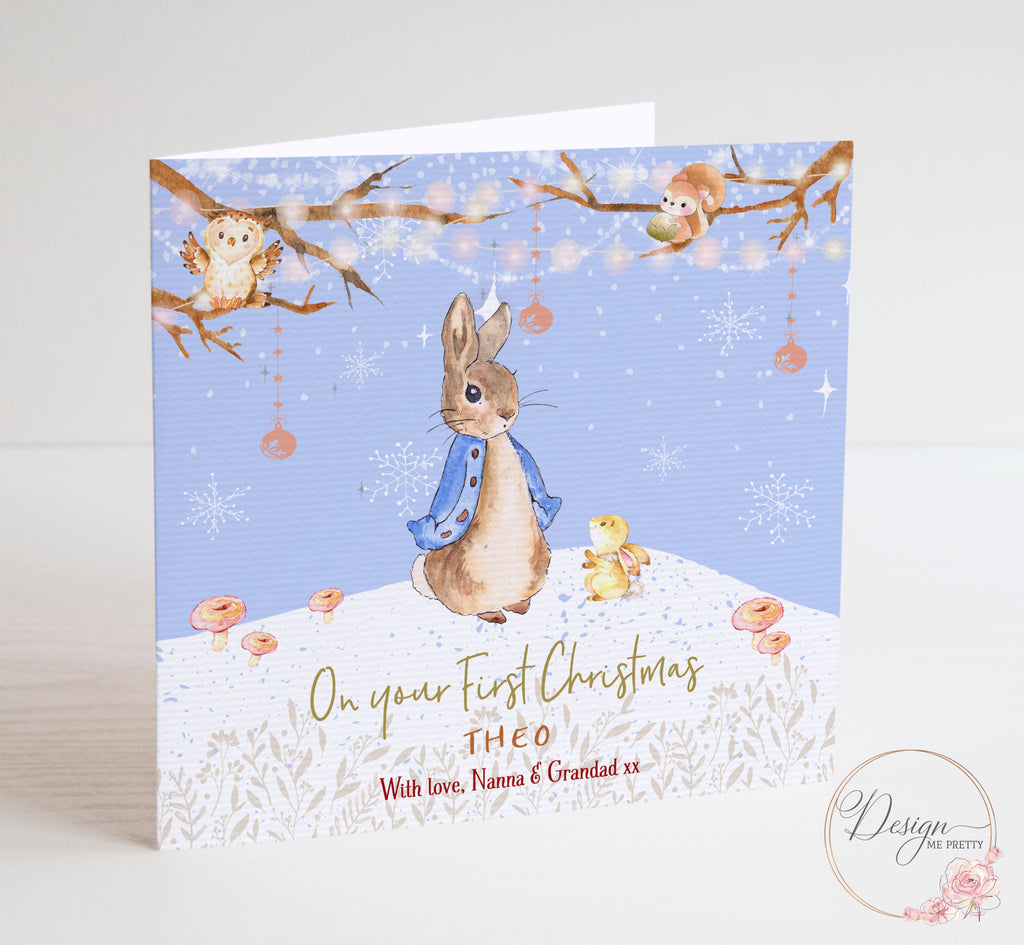 Peter Rabbit - First Christmas Card - Boys