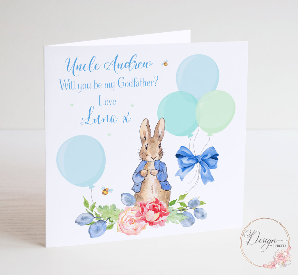 Peter Rabbit ‘Will You be my Godfather?’ Card