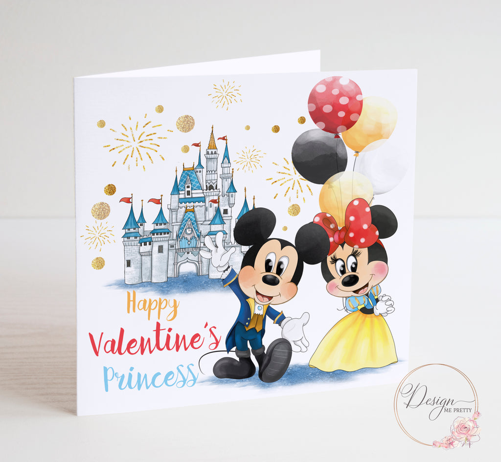 Mickey and Minnie Mouse Valentines card