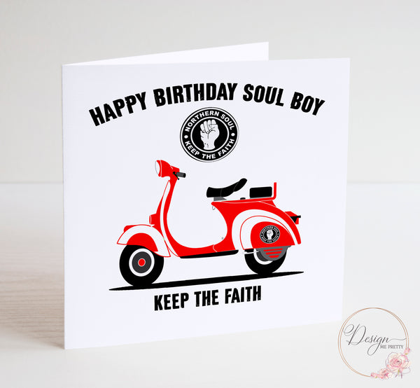 Northern Soul Birthday Card - Keep the Faith