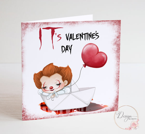 IT Pennywise the Clown Valentines Card