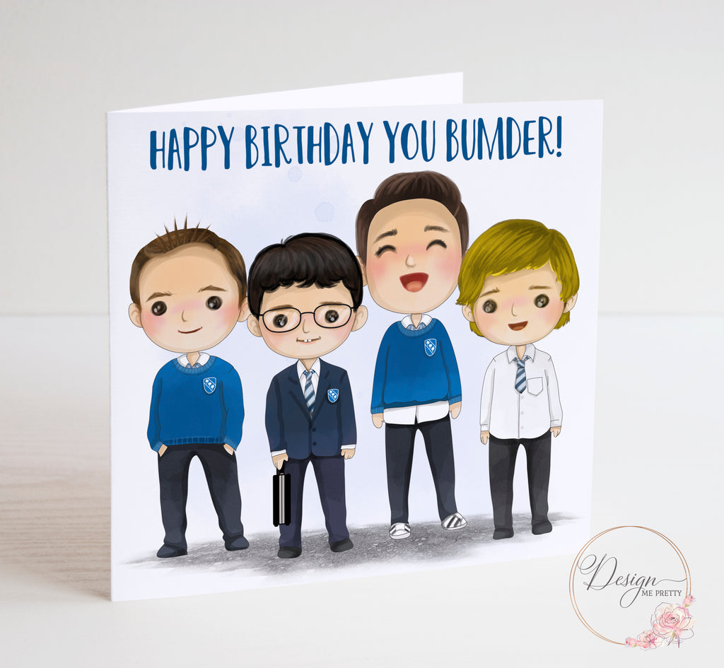 The Inbetweeners Birthday Card - Bumder!