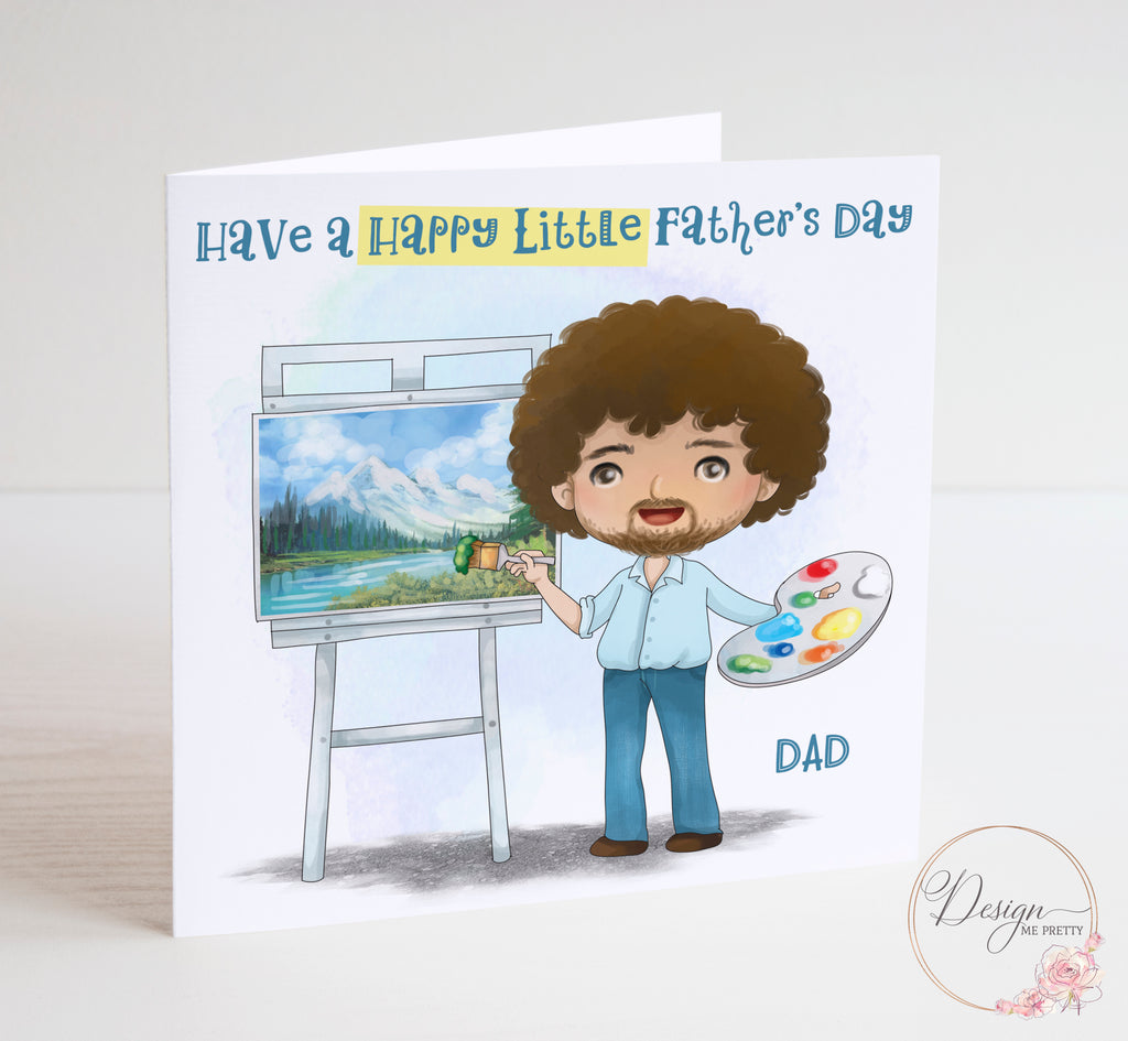 Bob Ross Father's Day Card