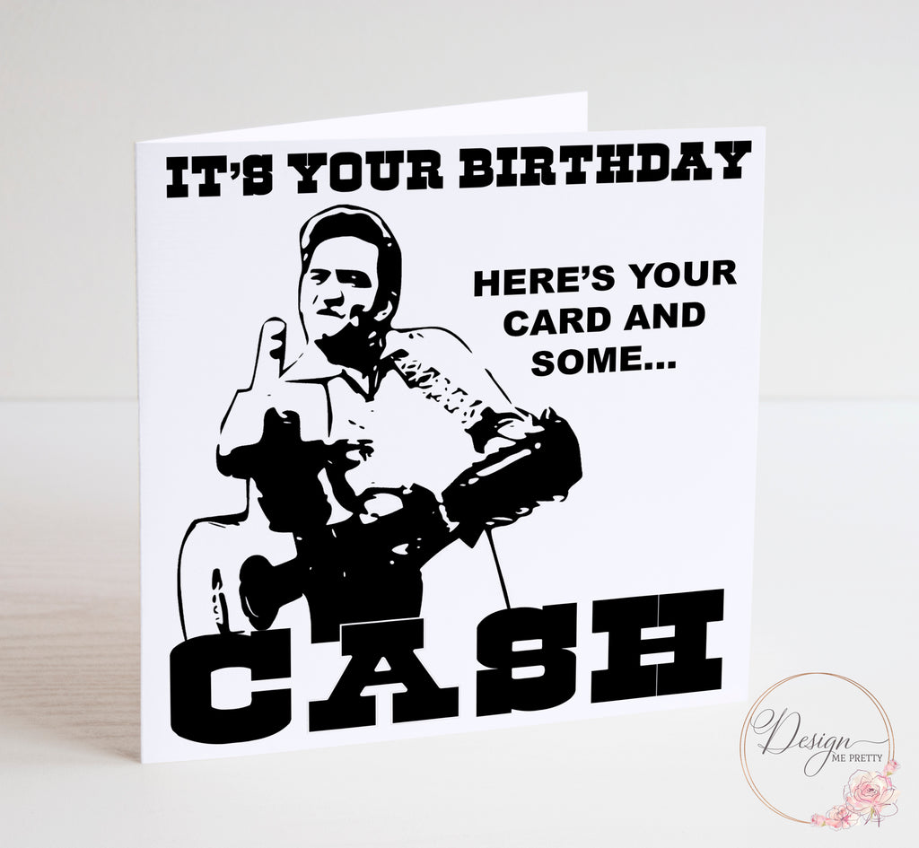 Johnny Cash Birthday Card