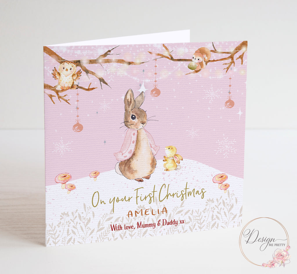 Flopsy Rabbit - First Christmas Card - Peter Rabbit