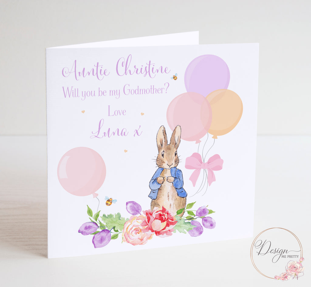 Peter Rabbit ‘Will You be my Godmother?’ Card