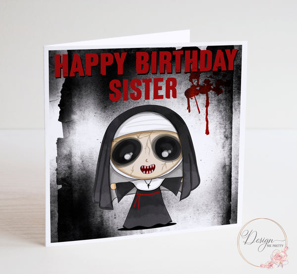 The Nun - Horror Birthday Card