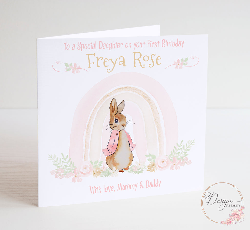 Flopsy Rabbit Girls Birthday Card - Peter Rabbit