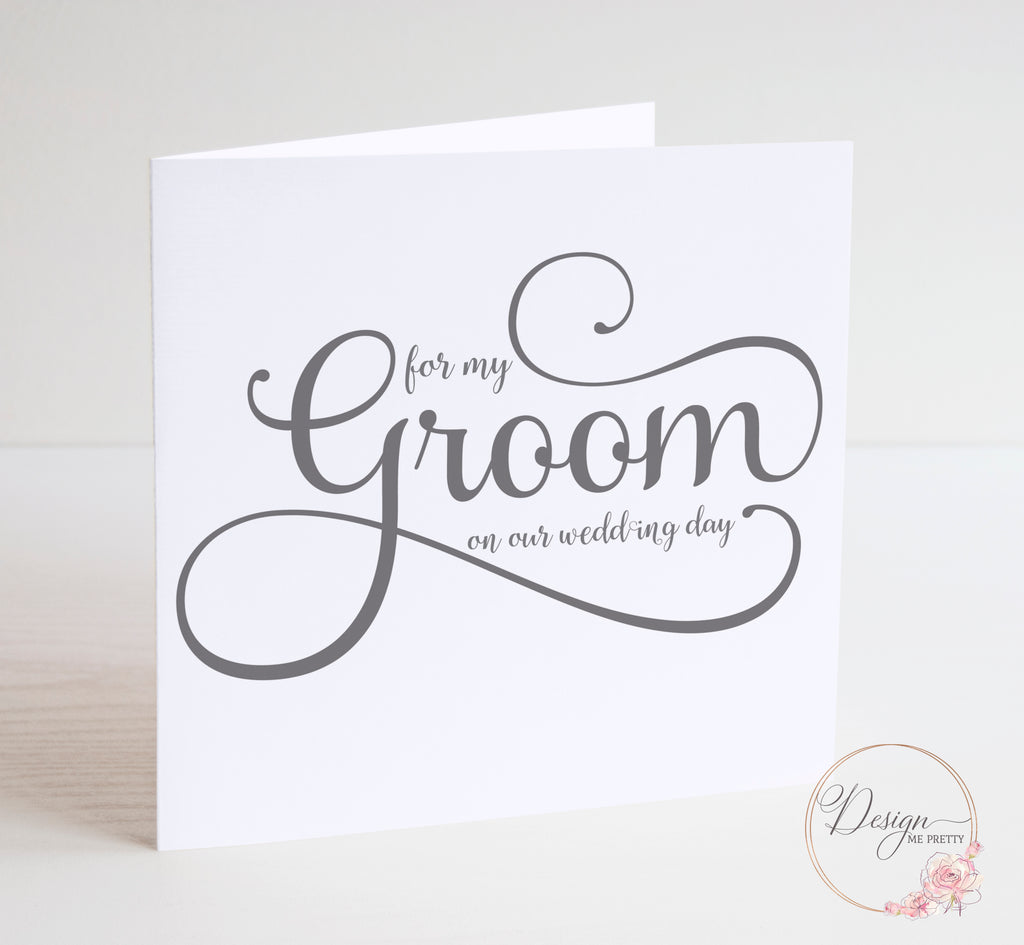 For my Groom - Wedding Card