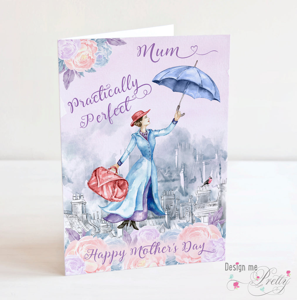 Mary Poppins A5 Mothers Day Card