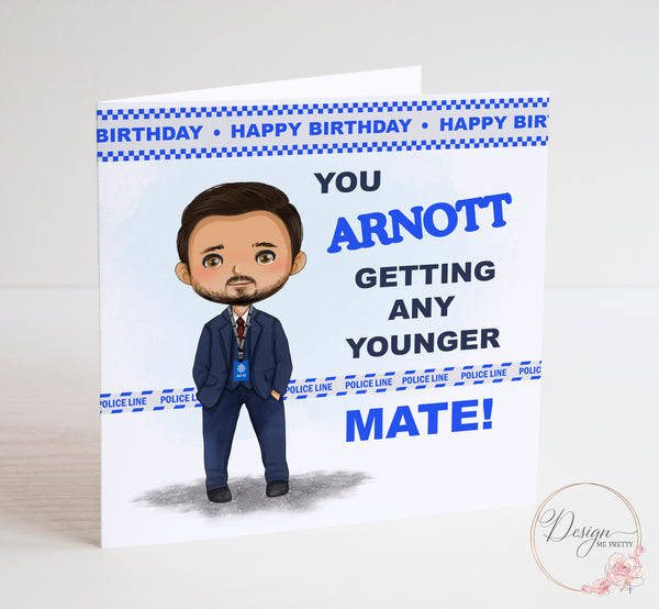 Line of Duty Birthday Card - Steve Arnott