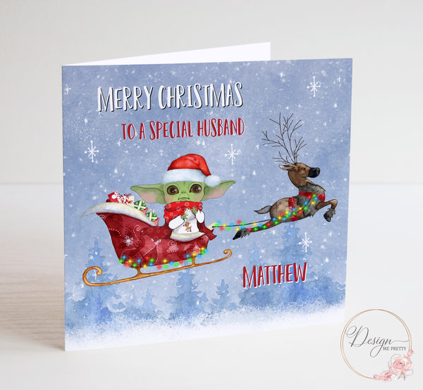 Baby Yoda Christmas Card