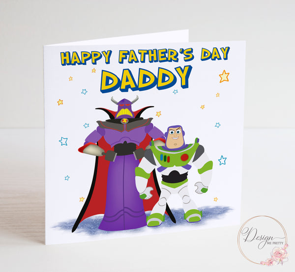 Toy Story Father's Day Card ZURG and Buzz