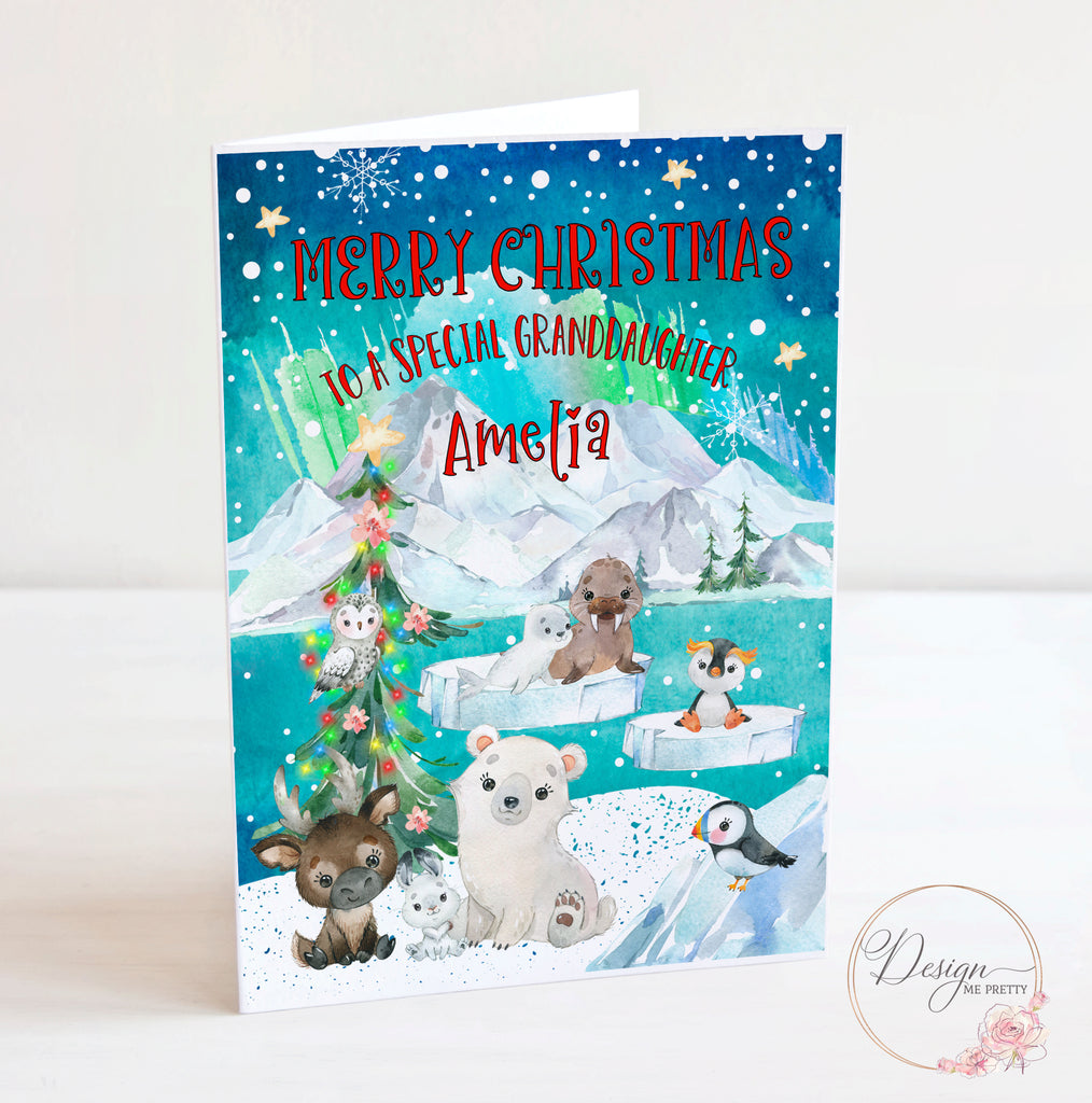 Arctic Animals Christmas Card