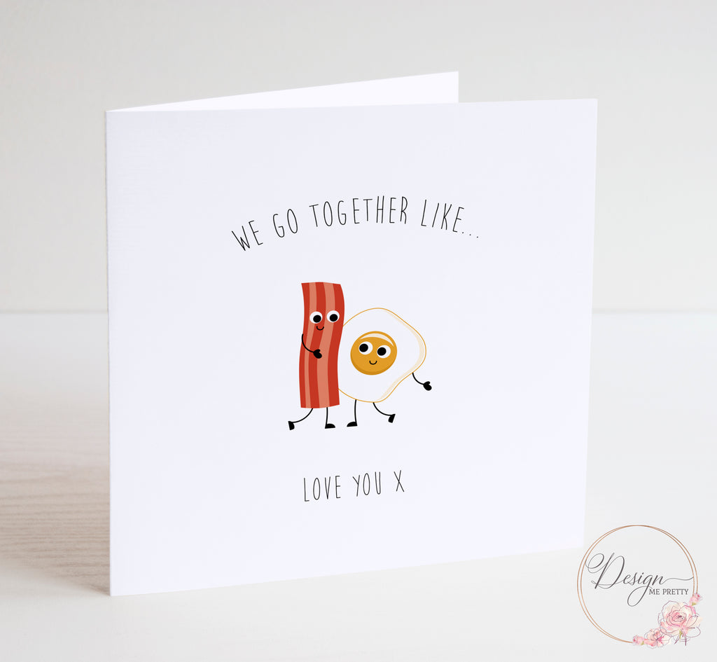 Bacon and Eggs Valentines Card