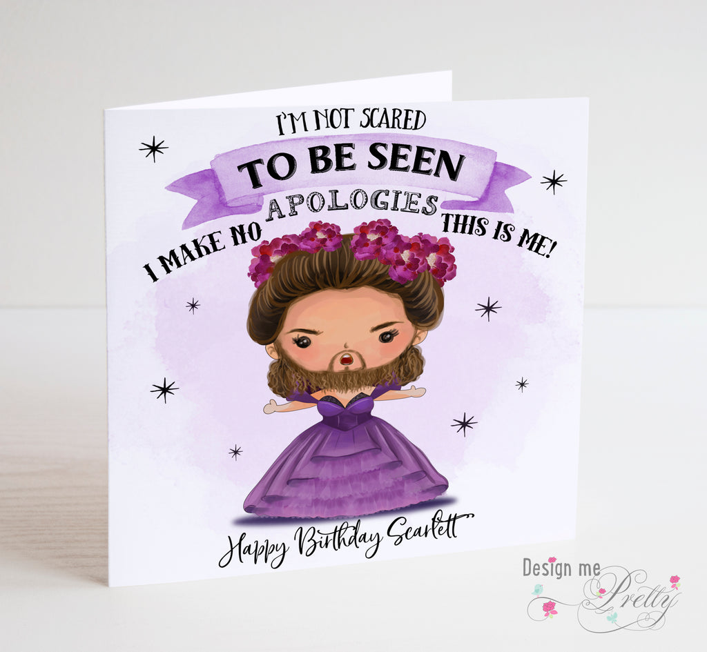 The Greatest Showman Birthday card - Lettie Lutz