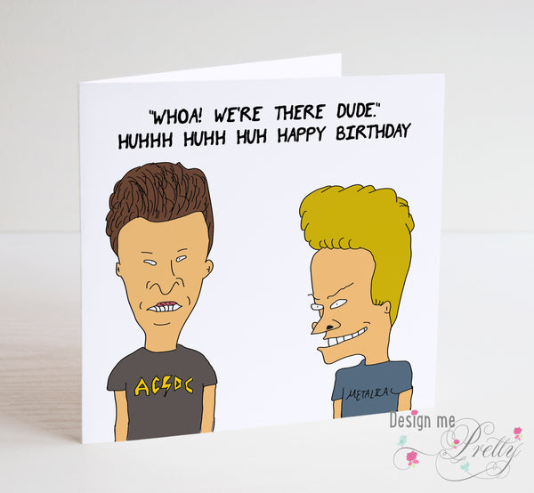 Beavis and Butthead Birthday Card