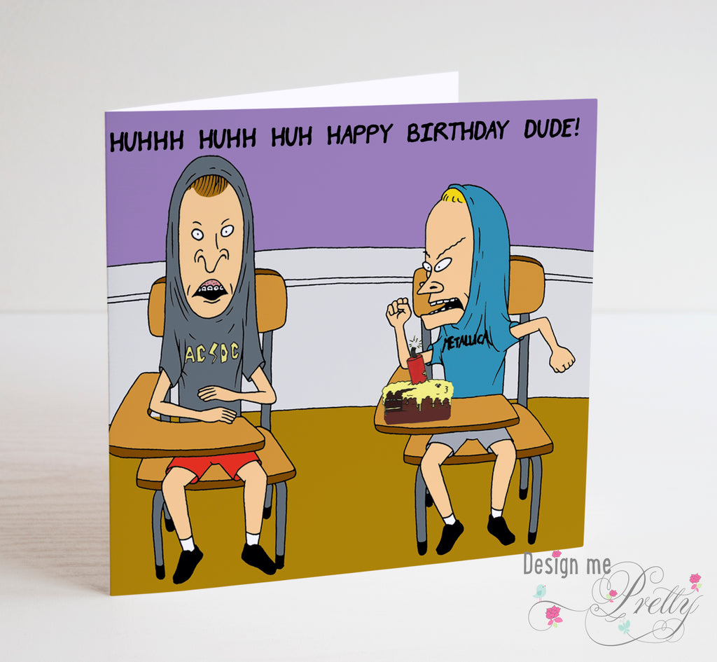 Beavis and Butthead Birthday Card