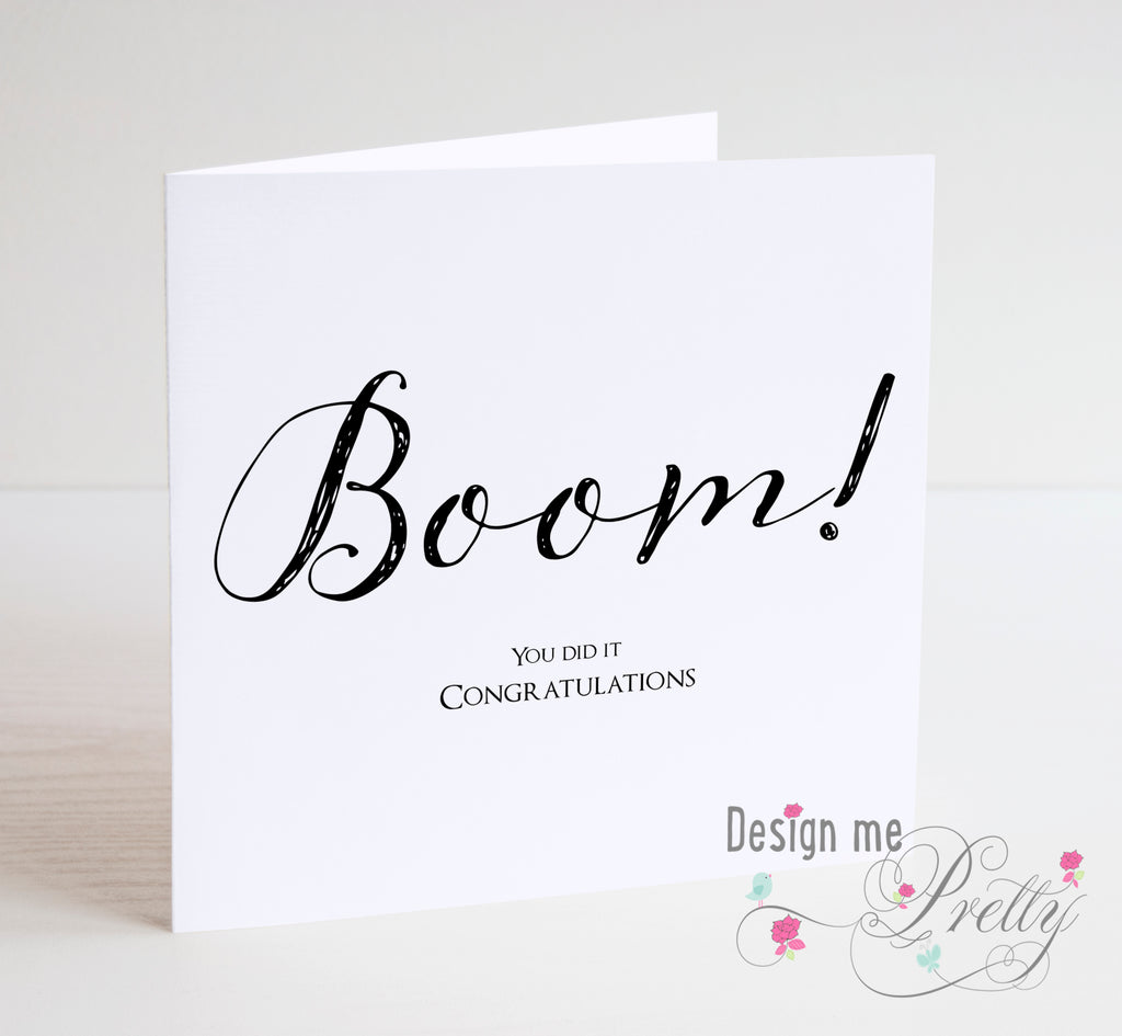 You Did It! - Congratulations Card