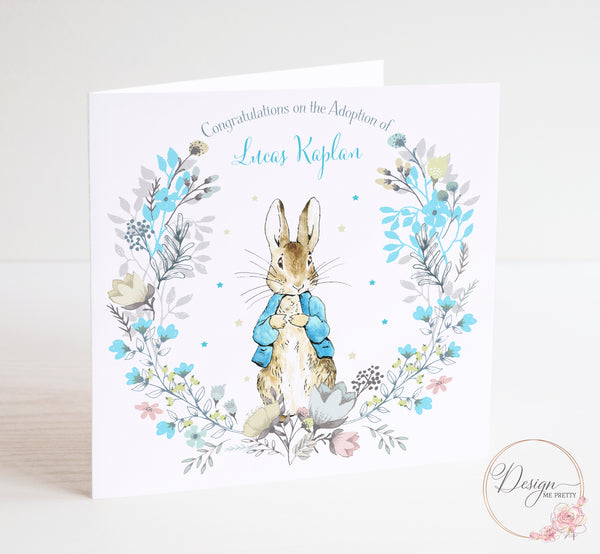 Peter Rabbit Boys Adoption Card