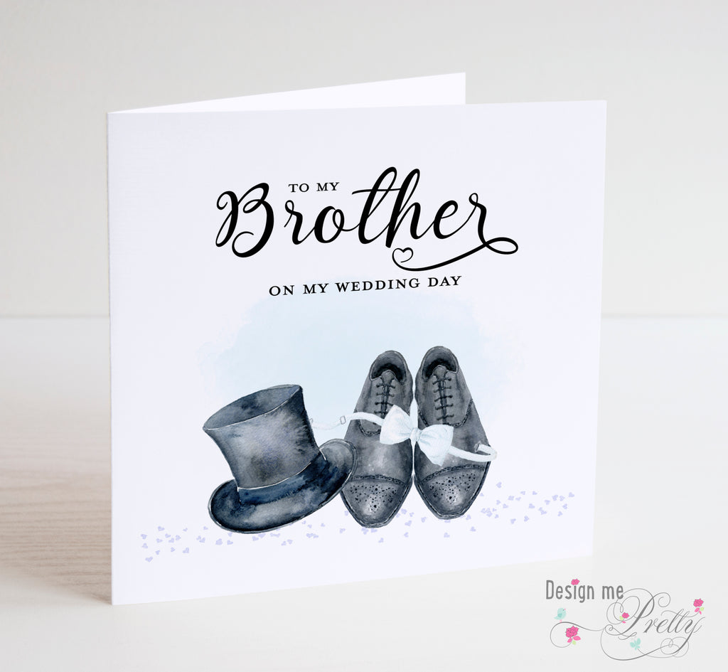 For my Brother on my Wedding Day - Wedding Card