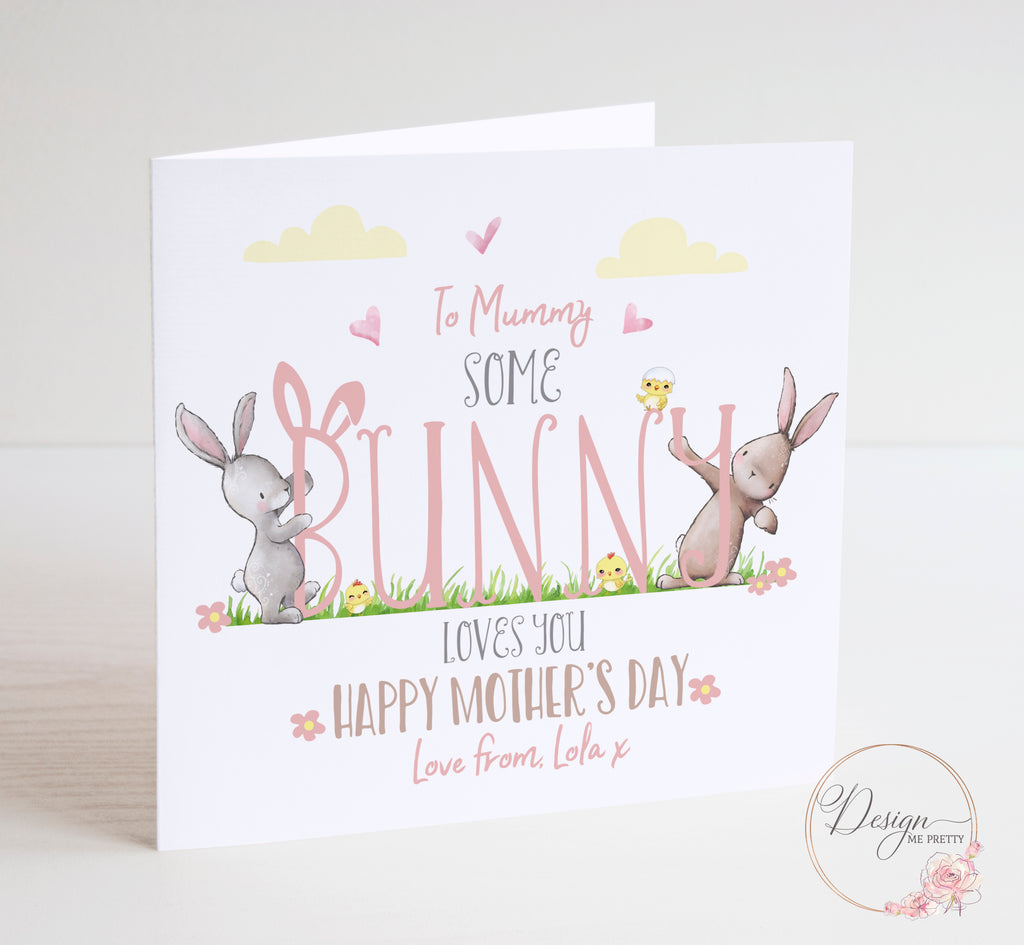 Bunny Rabbit Mothers Day Card