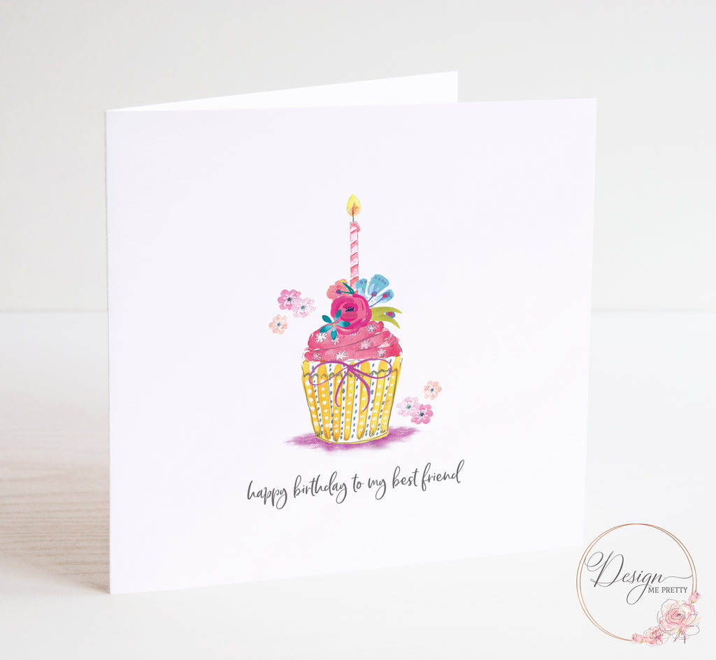 Personalised Cupcake Birthday Card