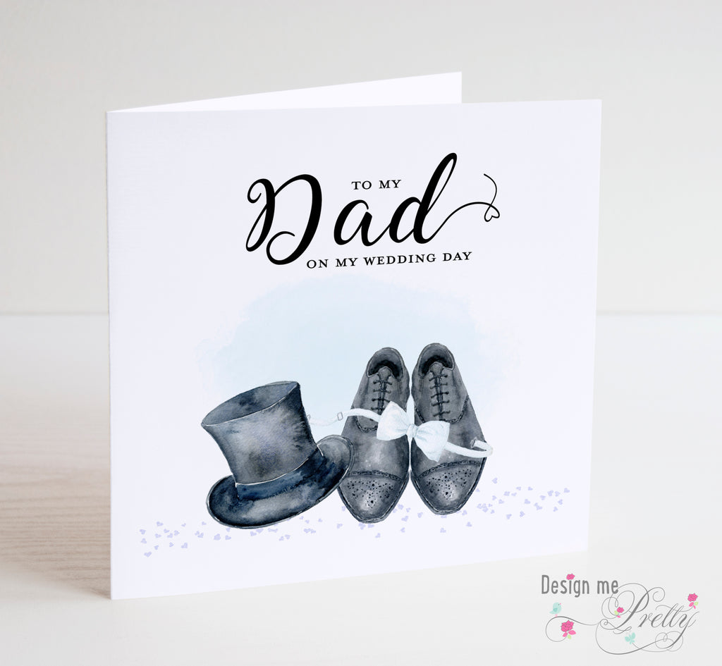 For My Dad on my Wedding Day - Wedding Card