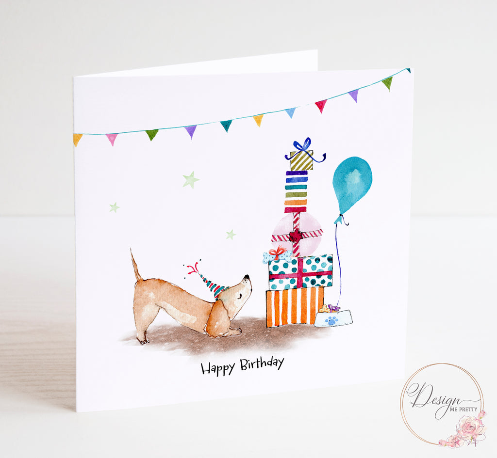 Dachshund Birthday Card