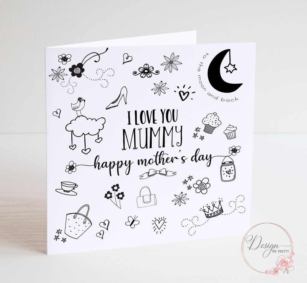 Doodle Mothers Day Card