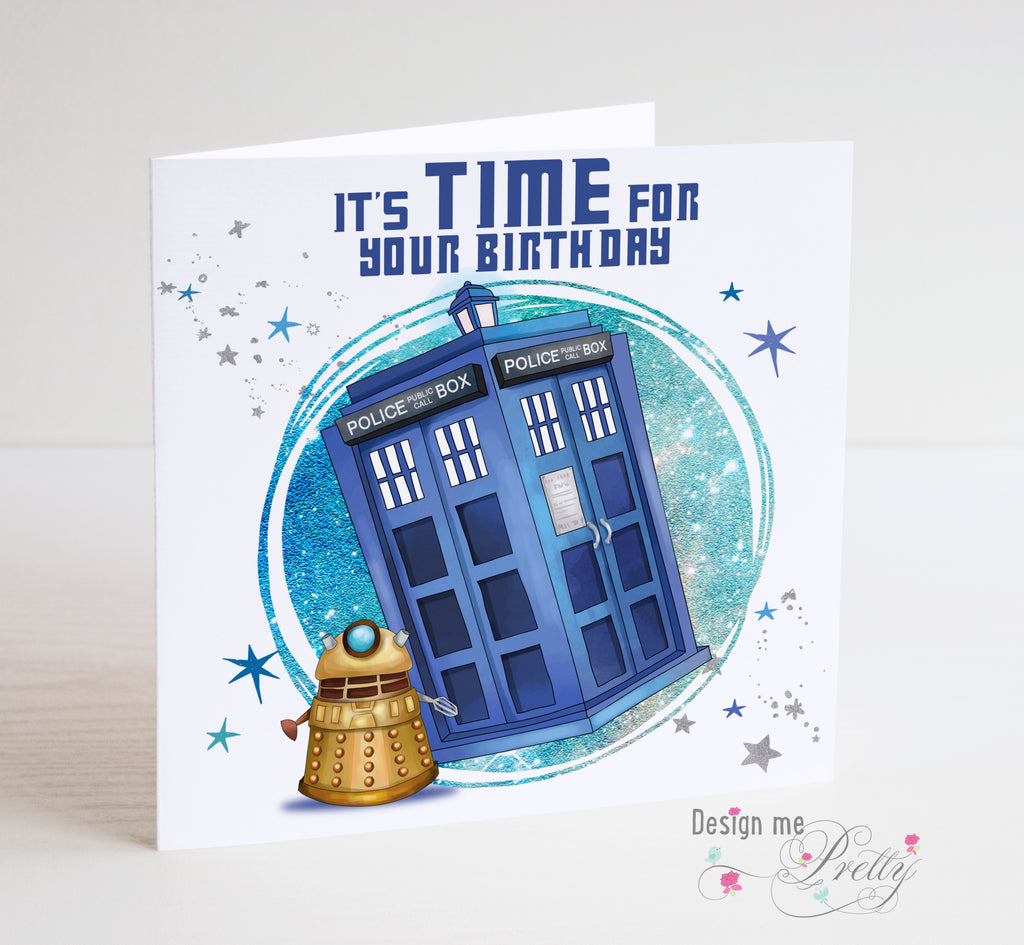 Doctor Who DALEK Personalised Birthday Card