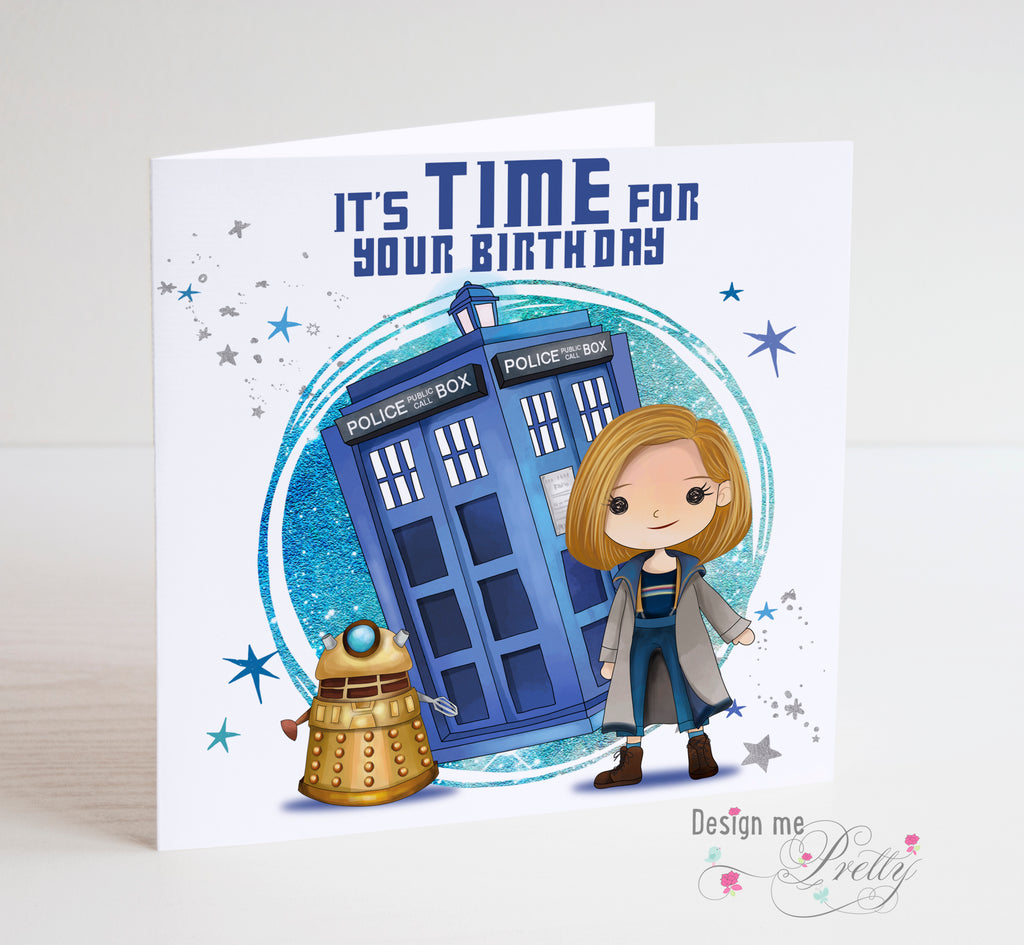 Doctor Who Personalised Birthday Card - 13th Doctor