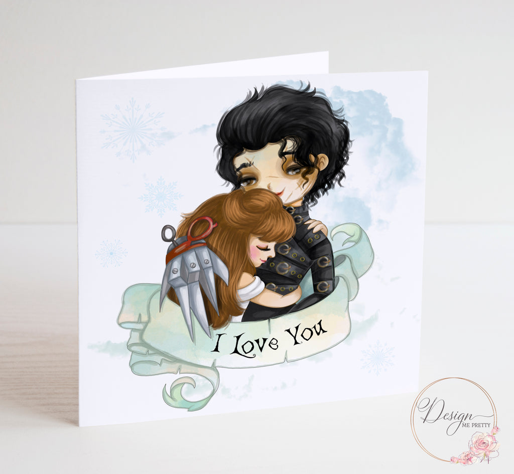 Edward Scissorhands Anniversary/Valentines card - I Love You