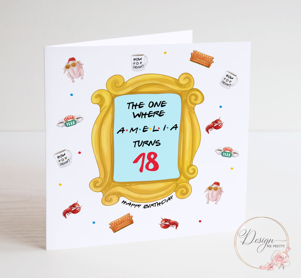 FRIENDS Personalised Birthday Card