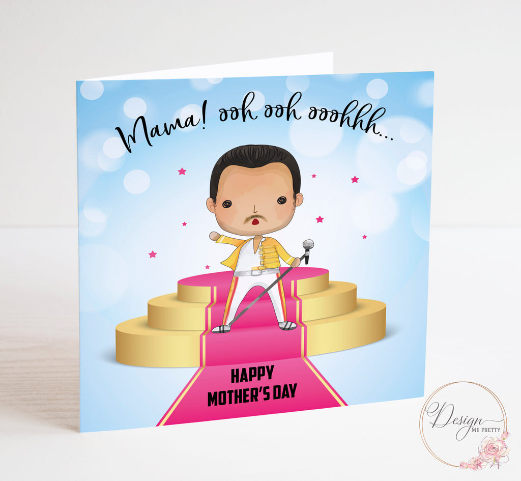 Freddie Mercury Mothers Day Card