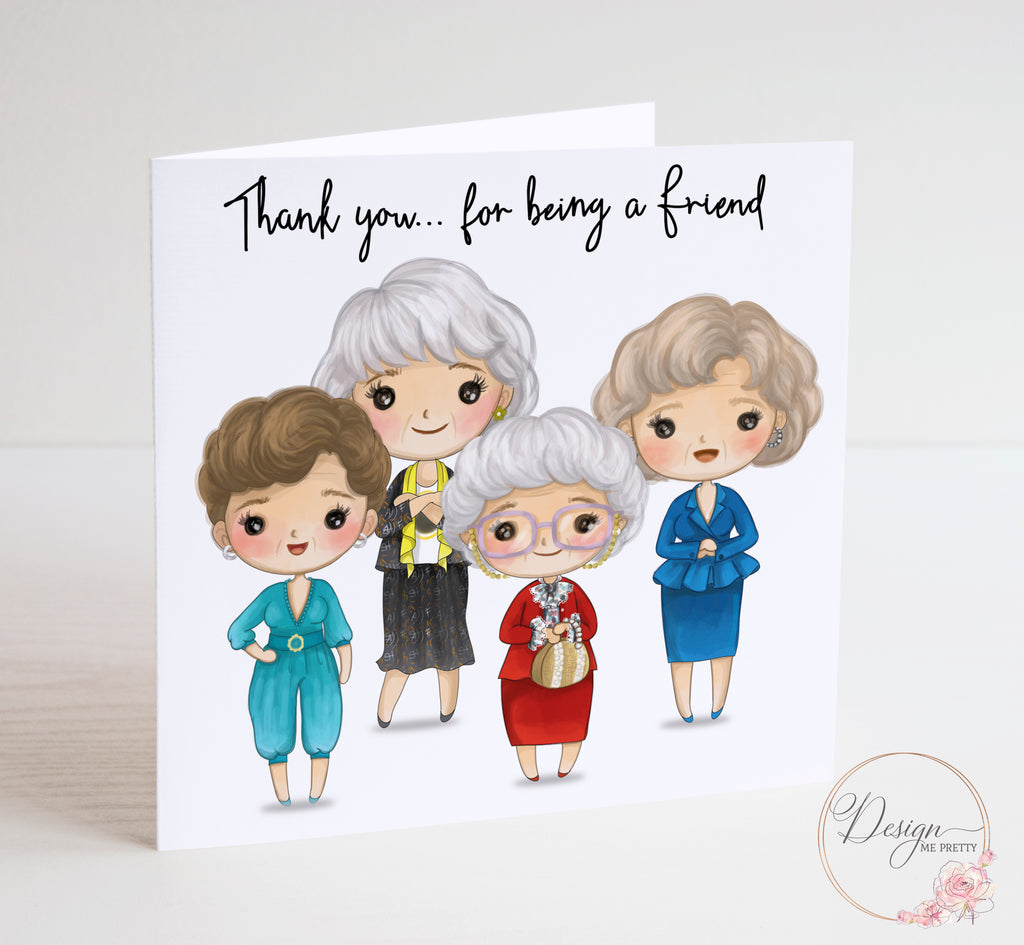 Golden Girls Birthday or Thank You card