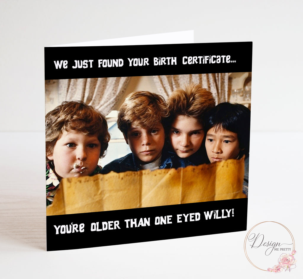 The Goonies Birthday Card